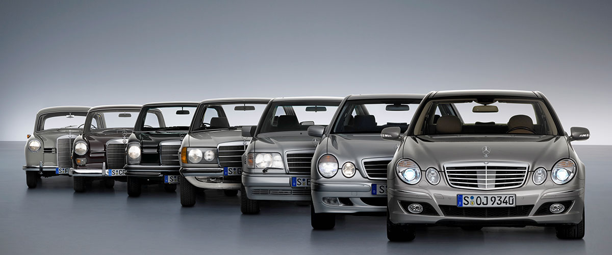 Zeitreise: Die Geschichte der Mercedes-Benz E-Klasse