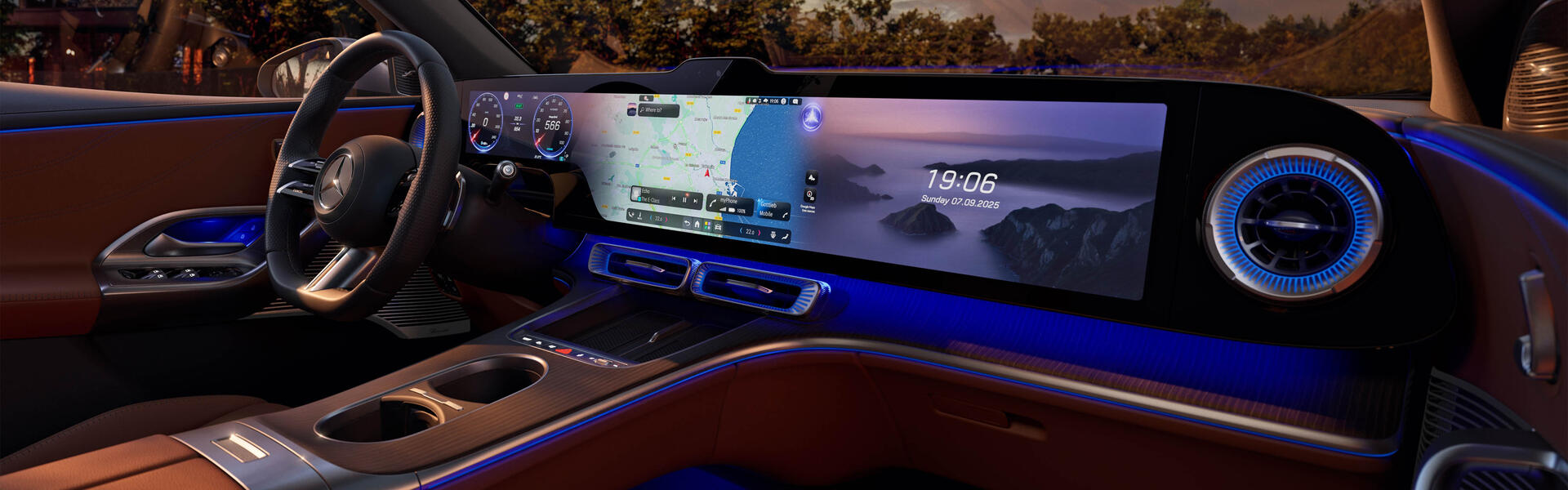 Interieur des neuen GLC mit EQ-Technologie