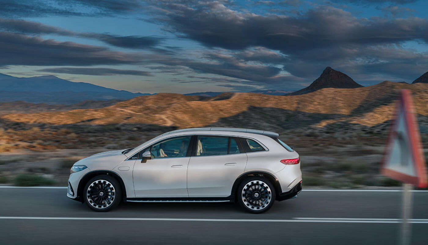 Mercedes EQS SUV Seitenansicht
