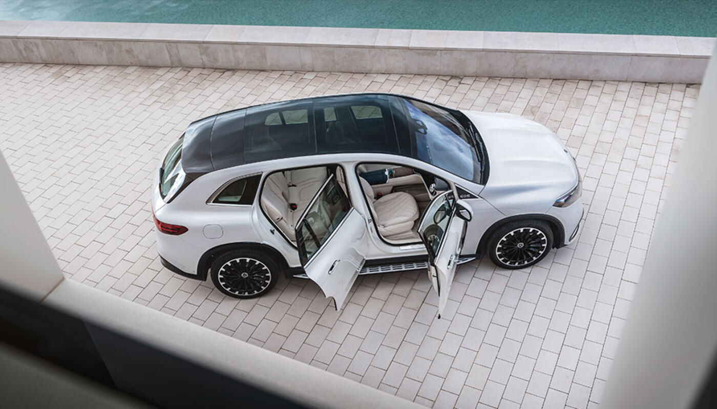 Mercedes EQS SUV Aufsicht