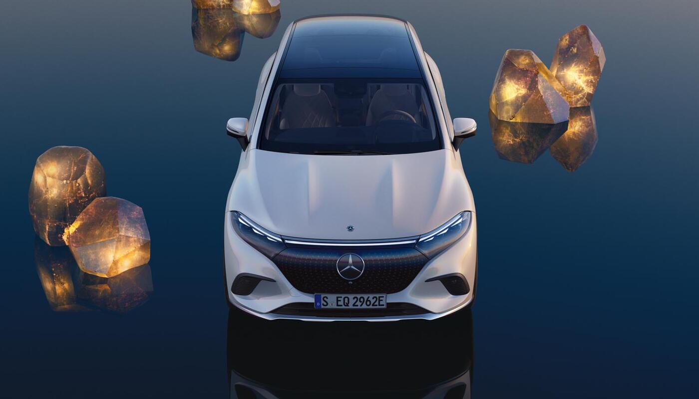 Der EQS SUV von Mercedes EQ_frontansicht