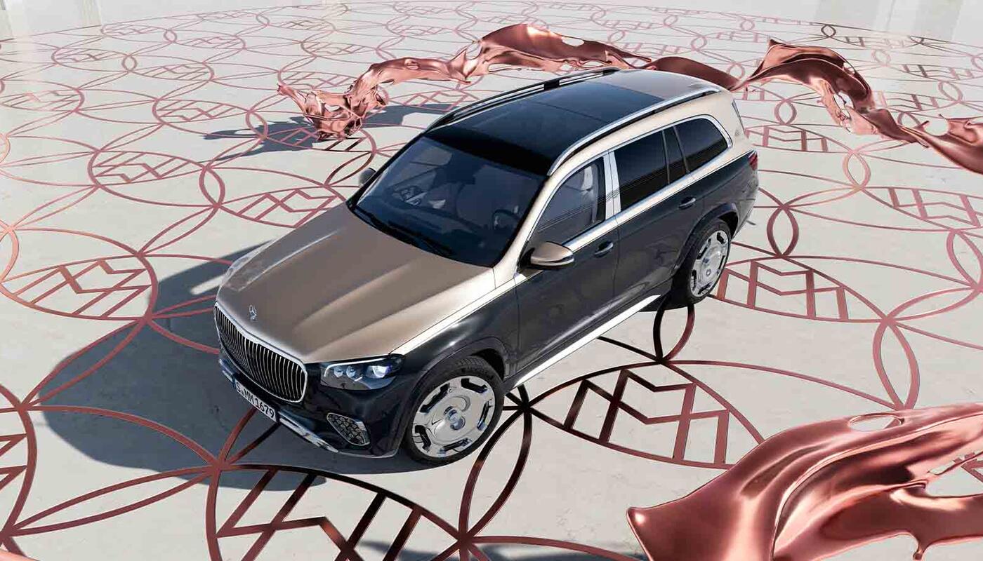 Maybach GLS Bildgalerie Ansicht von oben