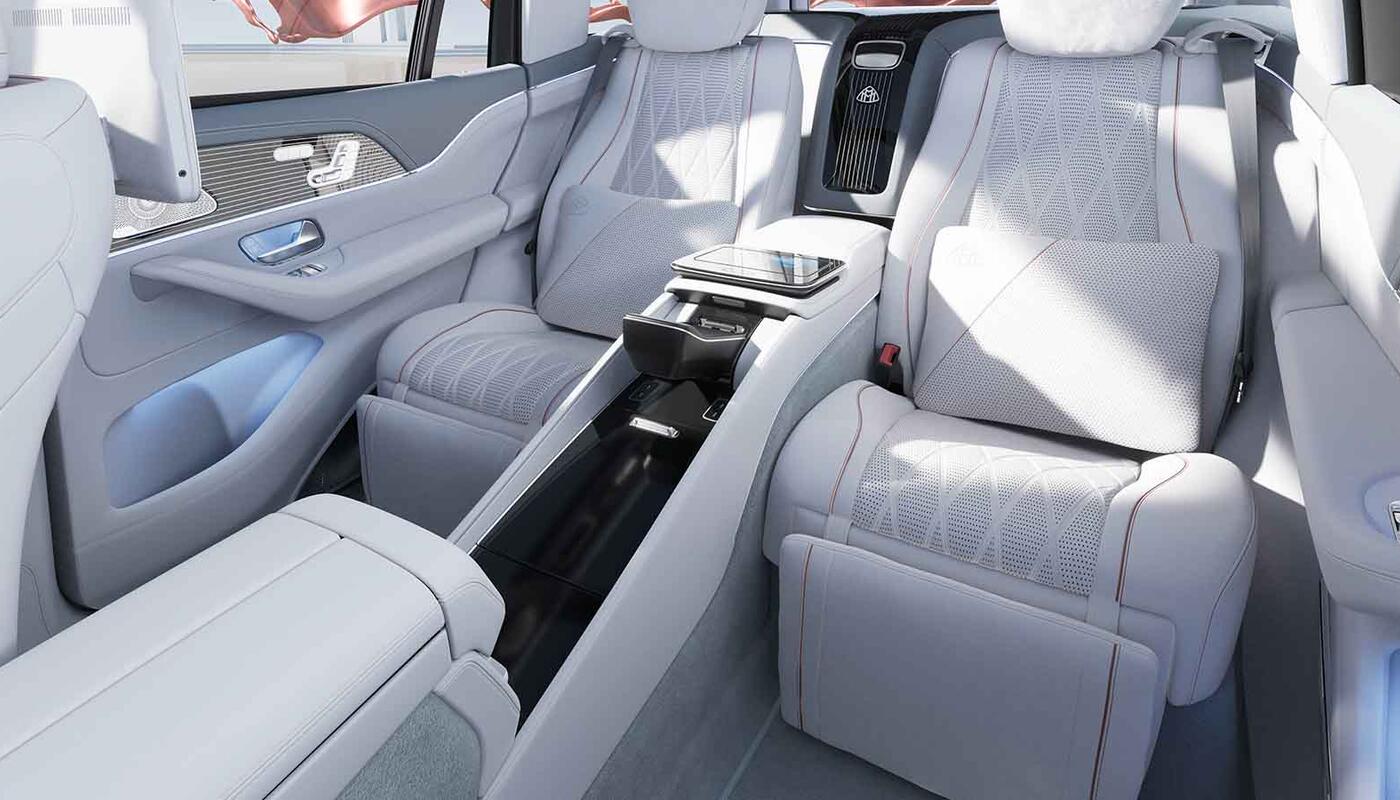 Maybach GLS Bildgalerie Interieur Ruecksitze