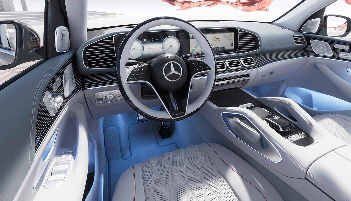 Maybach GLS Bildgalerie Interieur Fahrercockpit