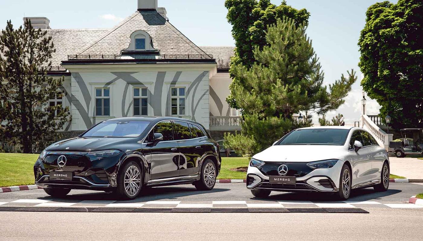 Foto-Slider MercedesTrophy mit ausgestellten Fahrzeugen