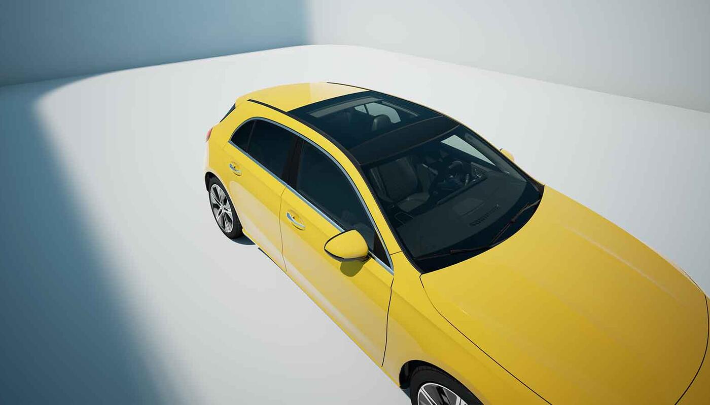 Mercedes-Benz A-Klasse von oben