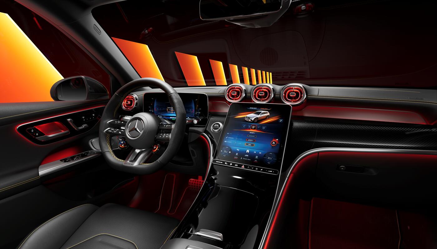 AMG GLC Coupé Fahrercockpit