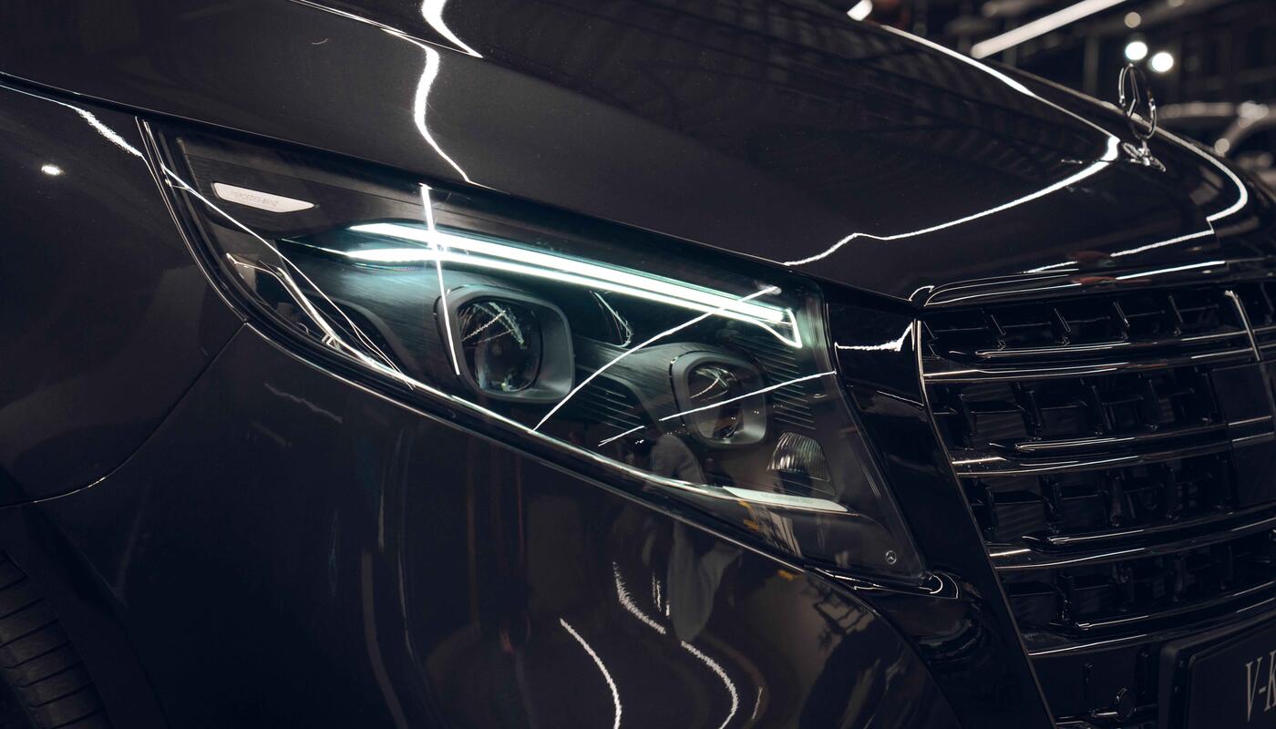 Scheinwerfer der Mercedes-Benz V-Klasse