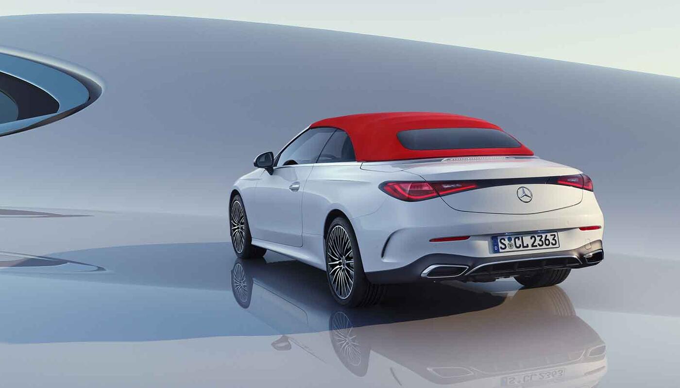 CLE Cabriolet Heckansicht