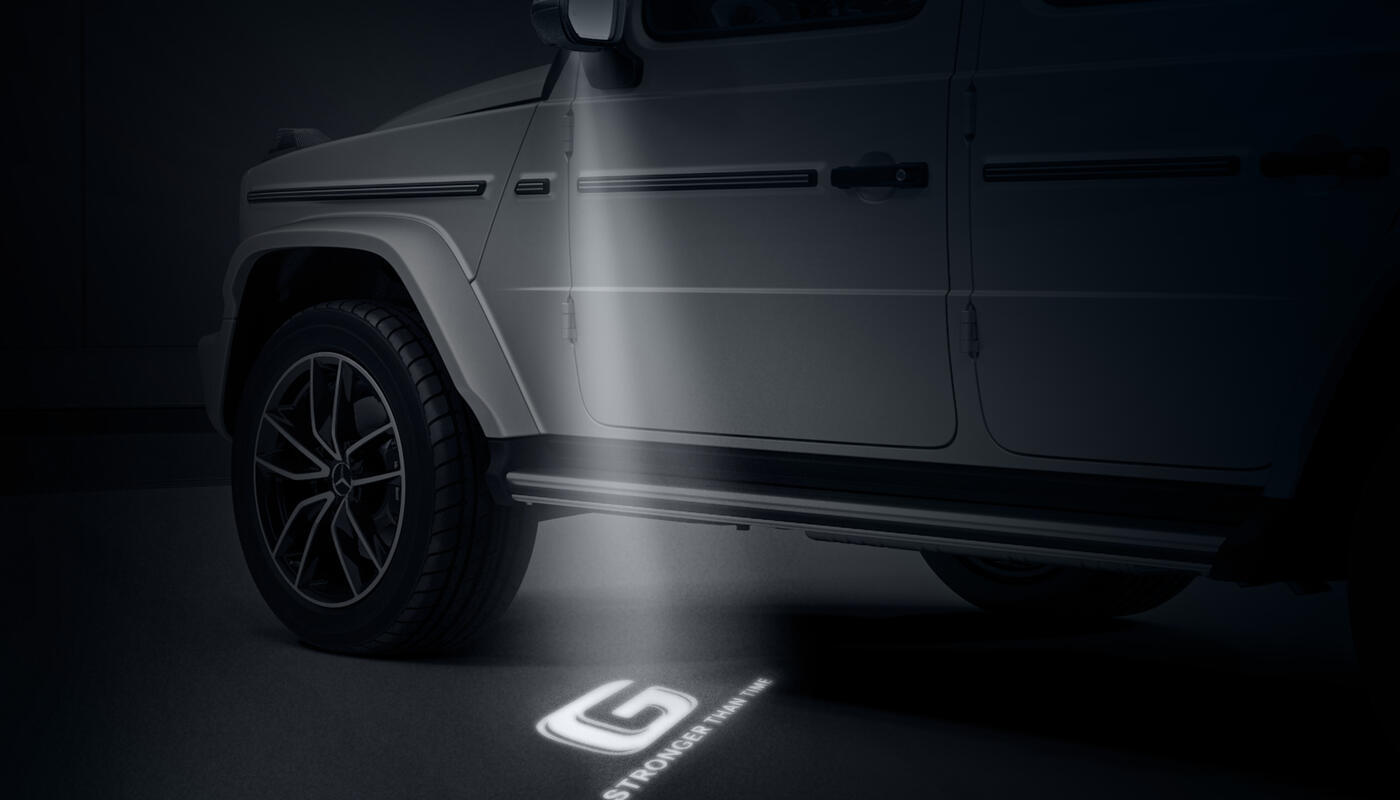 G-Klasse-Logo Einblendung