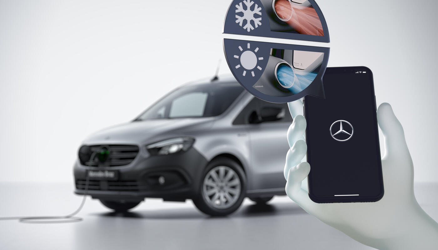 eCitan Tourer_Vorklimatisierung warm oder kalt