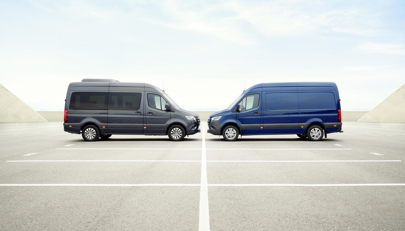 Der Sprinter Tourer und der Sprinter Kastenwagen