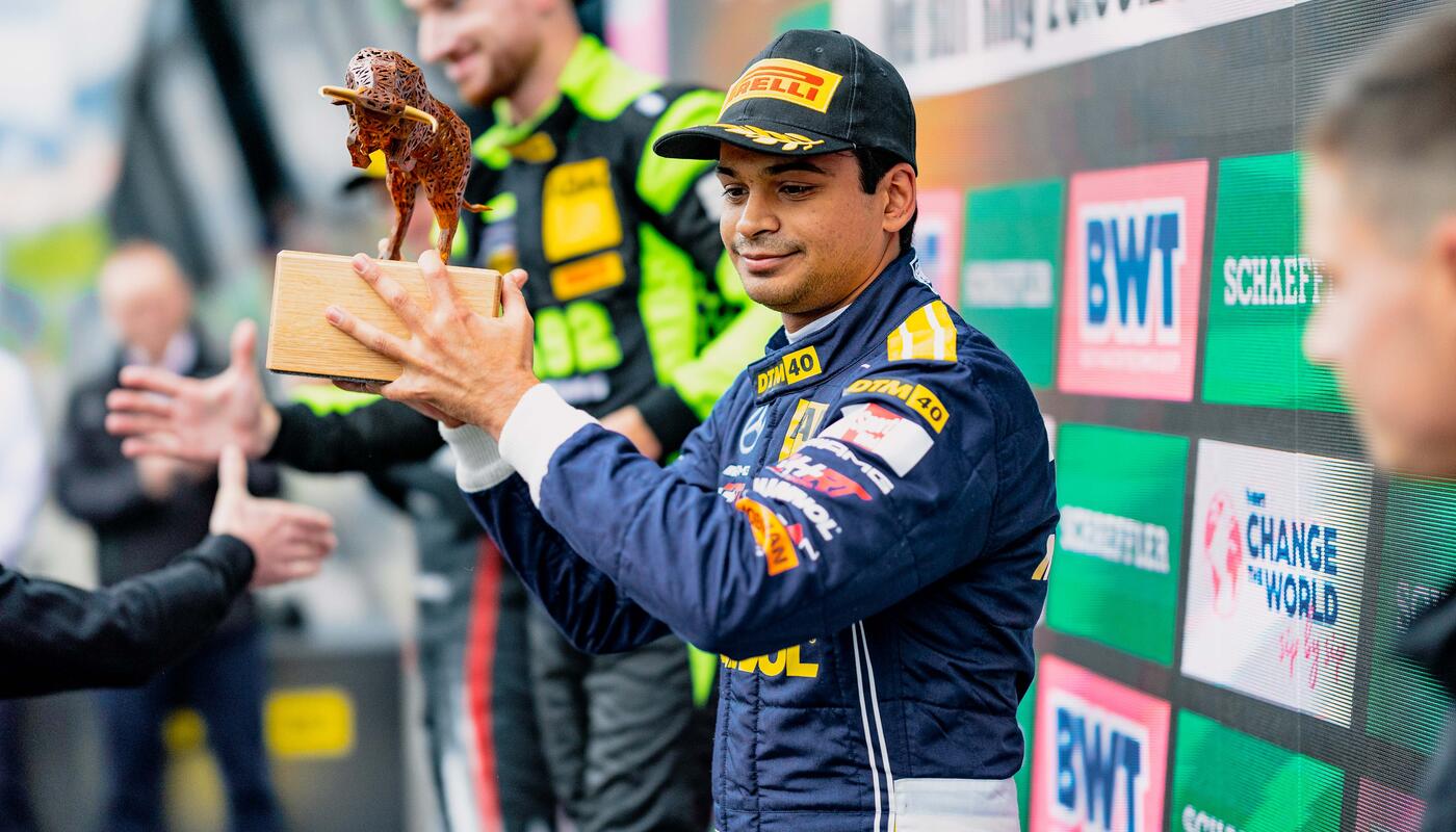 HRT mit Arjun Maini am Siegerpodest