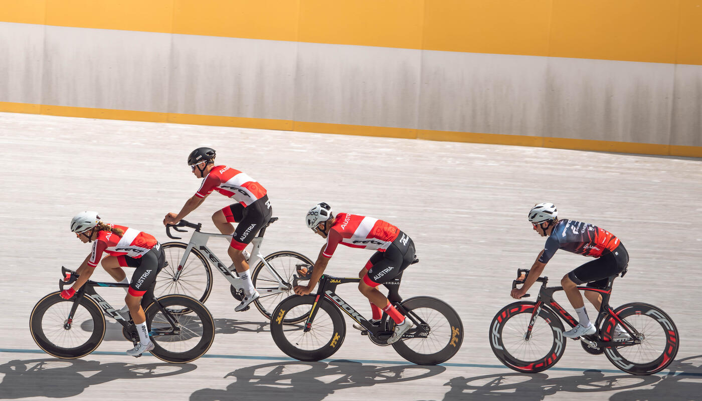 Tim Wafler beim Training im Team