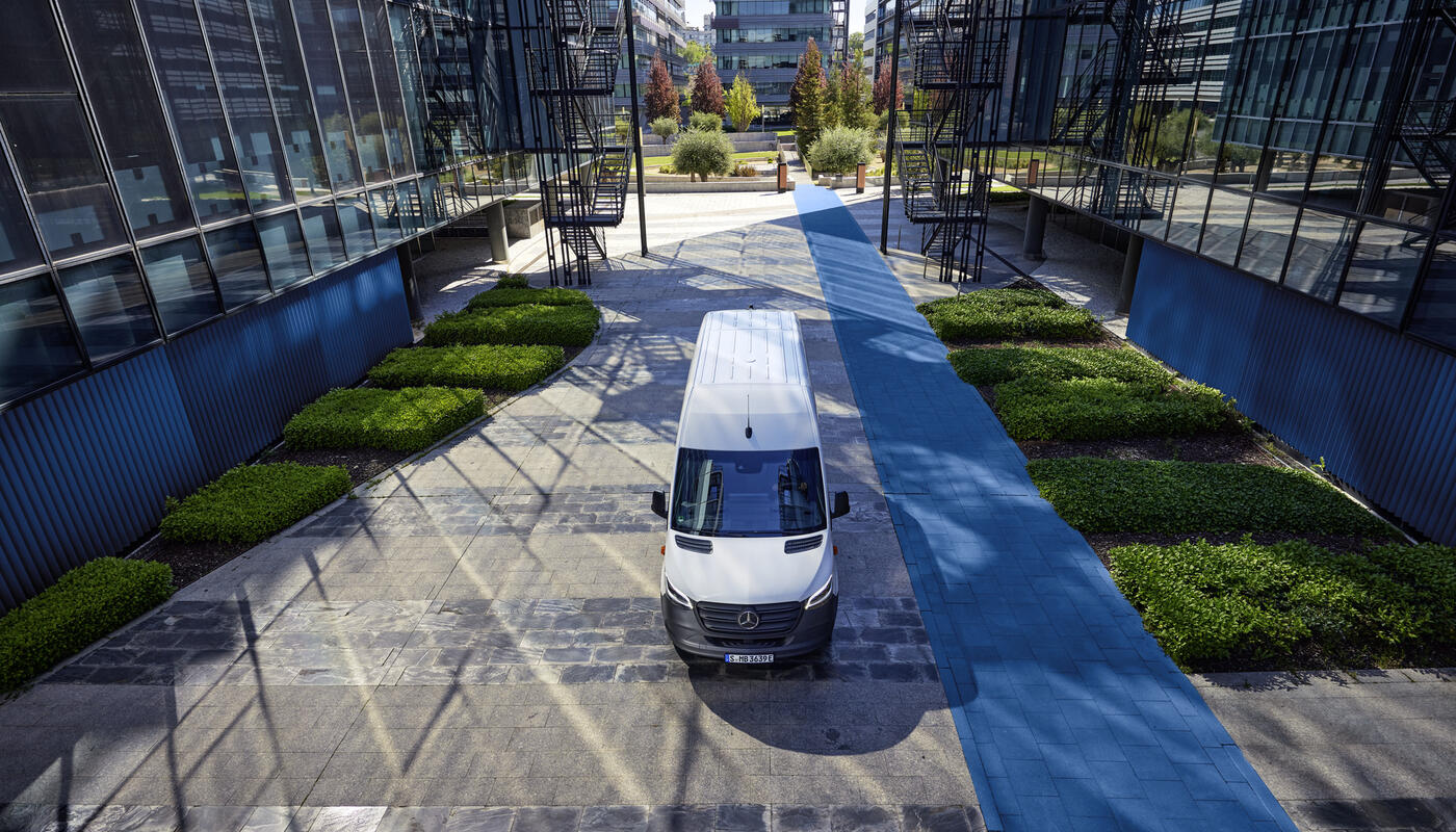 Mercedes-Benz eSprinter Kastenwagen_von oben