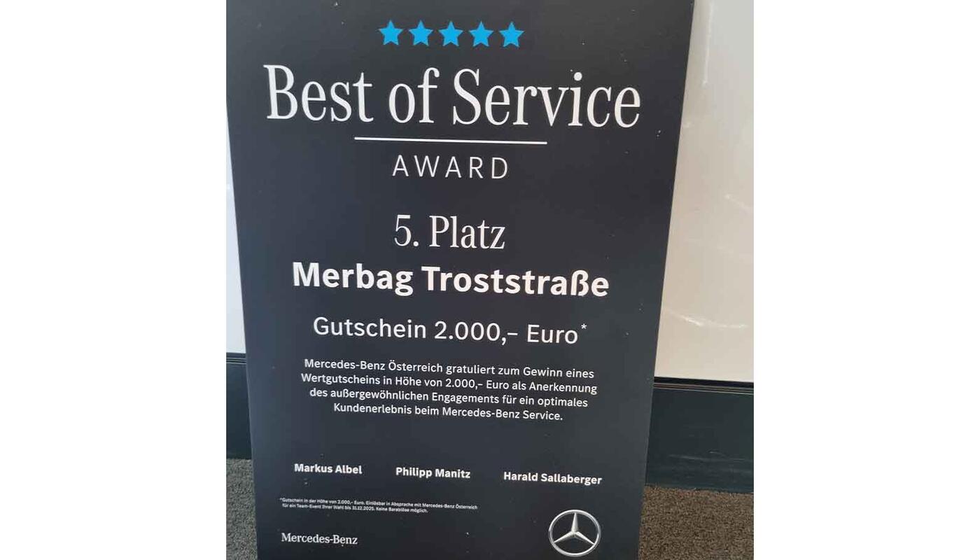 Mercedes-Benz After Sales Veranstaltung in Berlin_Der Best of Sevice Award wurde vergeben