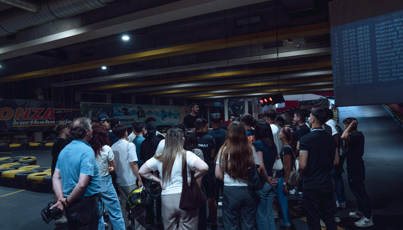 Merbag Lehrlings-Event: Kart-Rennen_Hard Facts zu Beginn