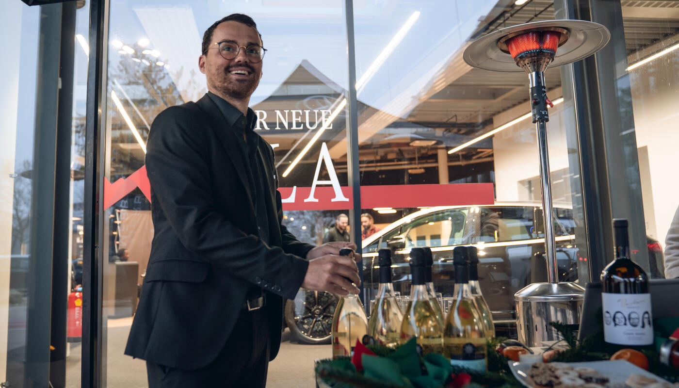 Charity-Event bei Merbag mit Beteiligung von Luigi Barbaro