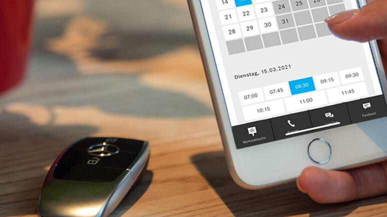 Mercedes-Benz-online-Terminvereinbarung