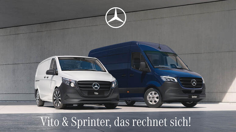 Neu: Vito und Sprinter in Aktion