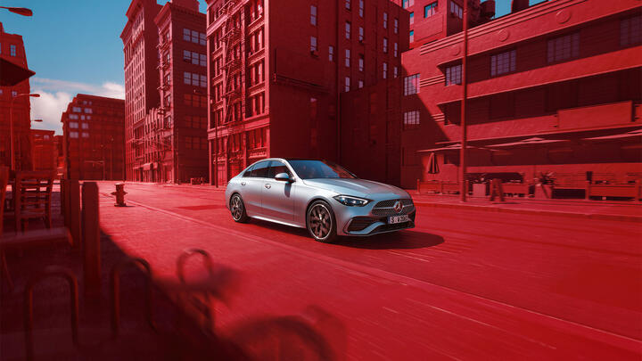 C-Klasse Limousine Fahrt