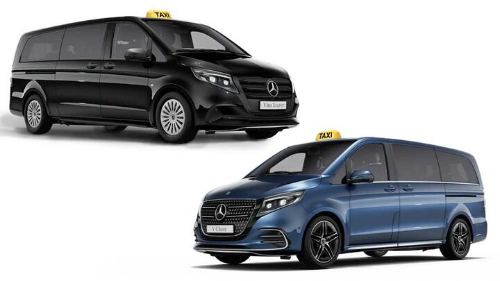 Taxi Angebot: Mercedes-Benz Vito und V-Klasse