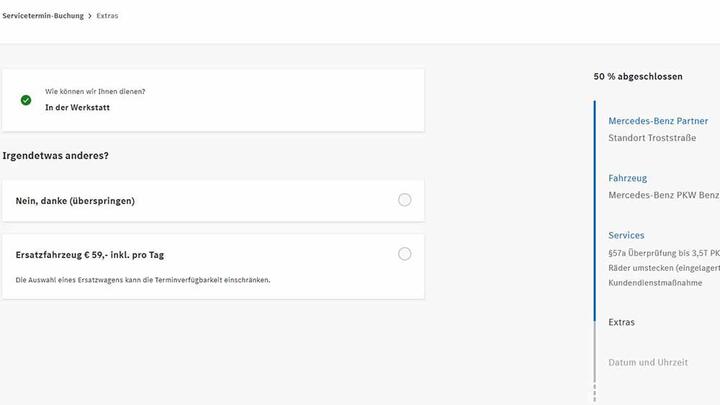 Extras_Ersatzwagen ja oder nein