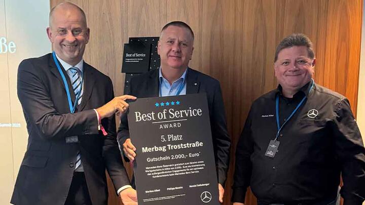 Übergabe Award-Auszeichnung