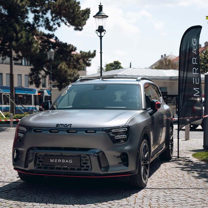 Auch der neue smart #5 steht für die Besucher bereit