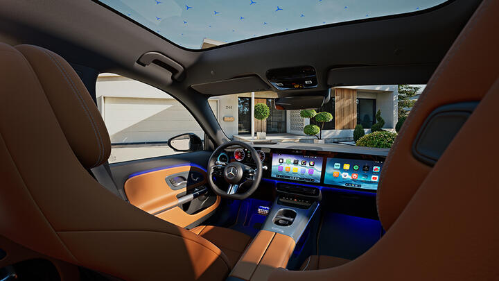 Das Interieur des GLB mit Raumgefühl und Komfort