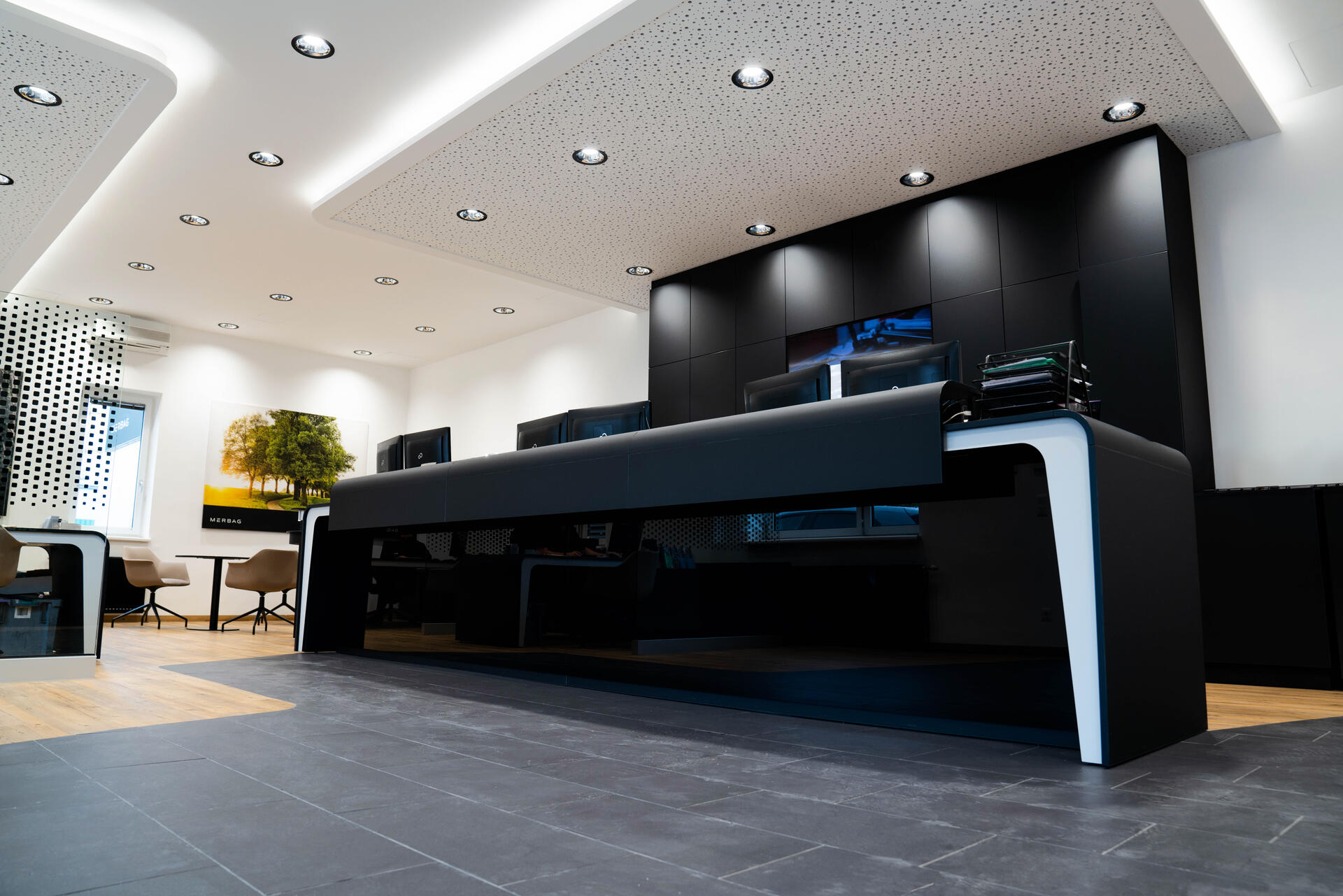 Eingangsbereich neu beim Merbag Standort Liesing