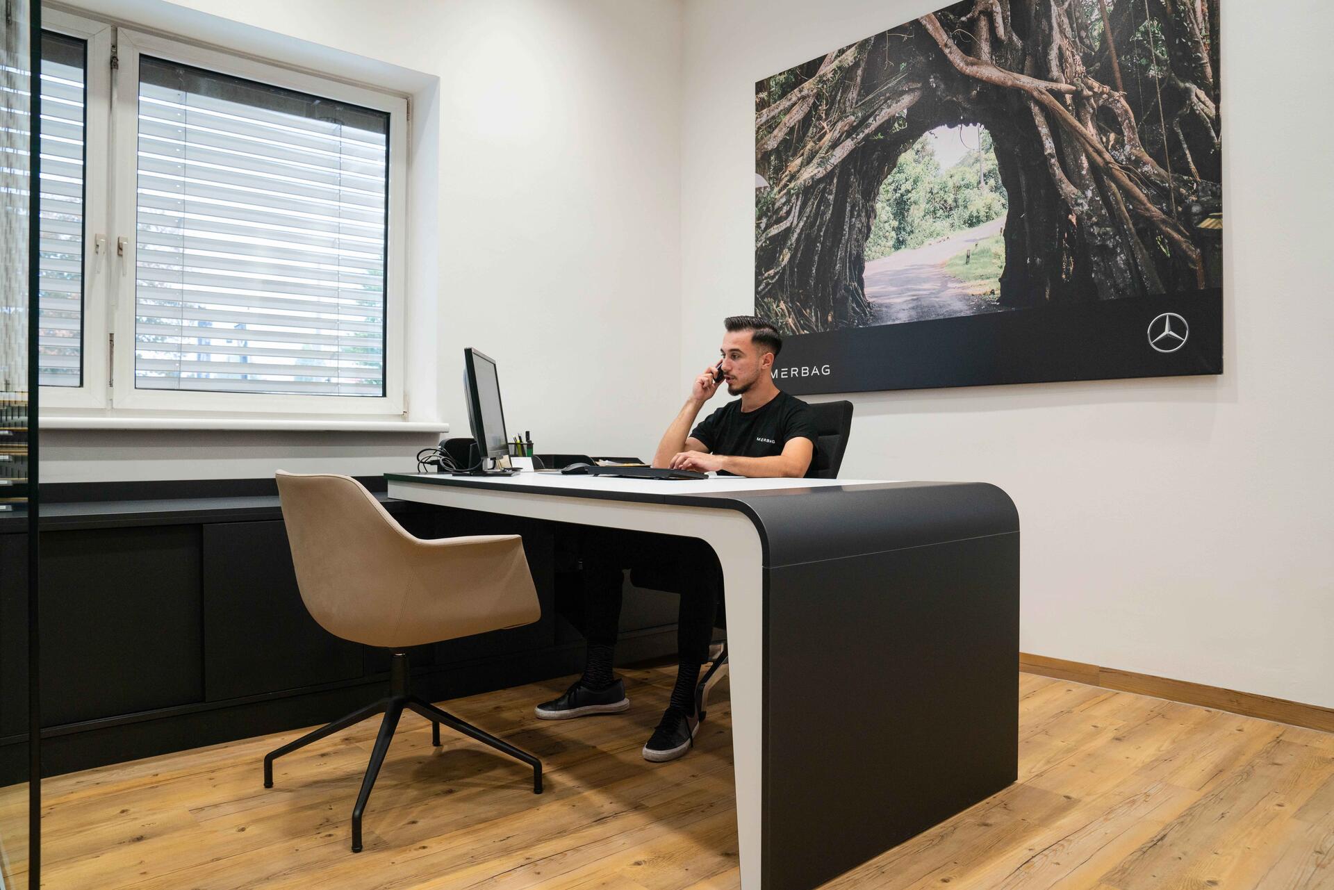 Multifunktionale Arbeitsplätze beim Merbag Standort Liesing